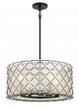 Minka-Lavery 2864-66A - Sheer Elegance - 4 Light Convertiable Pendant