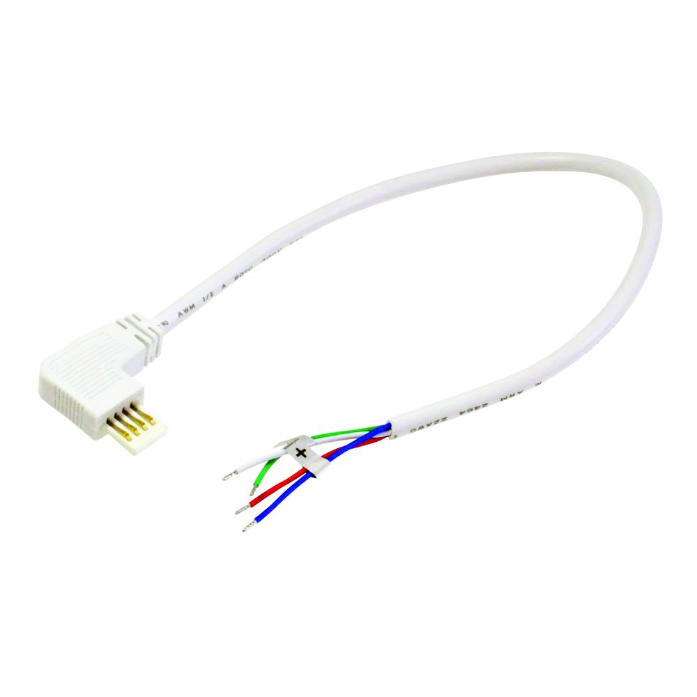 72&#34; Side Power Line Cable Open Wire for Lightbar Silk, Right, White
