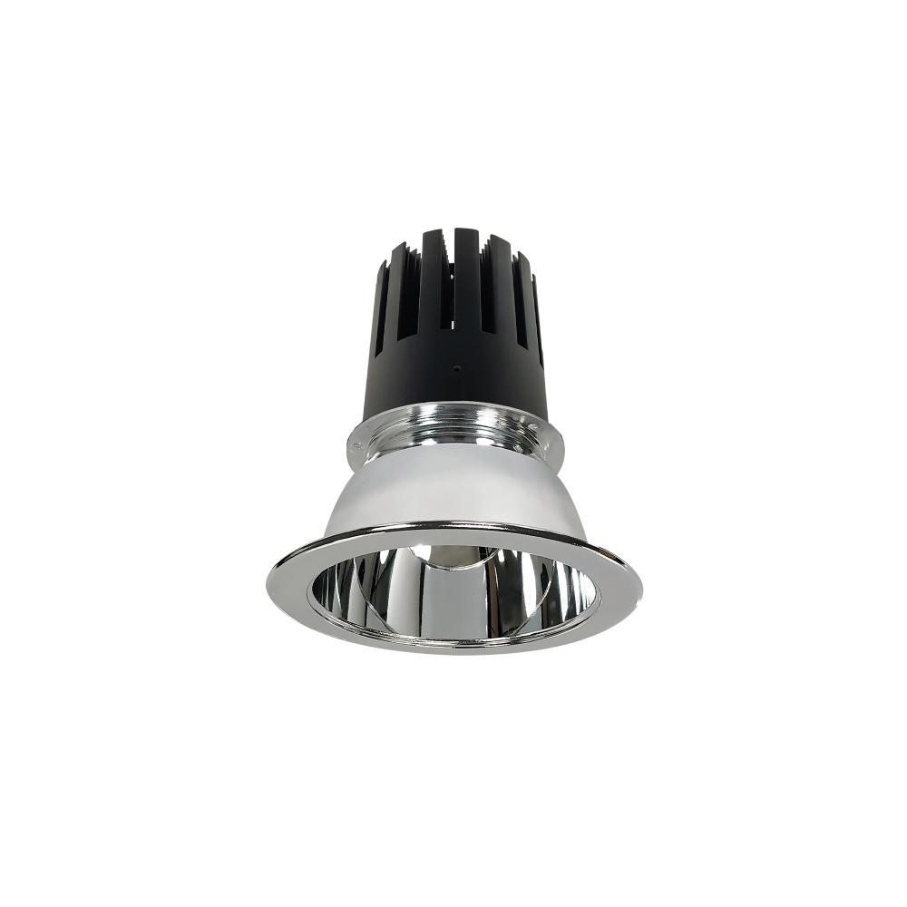 4&#34; Sapphire III Round Open Reflector, 2500lm, 3500K, Flood Optic, Clear Reflector/Clear Flange