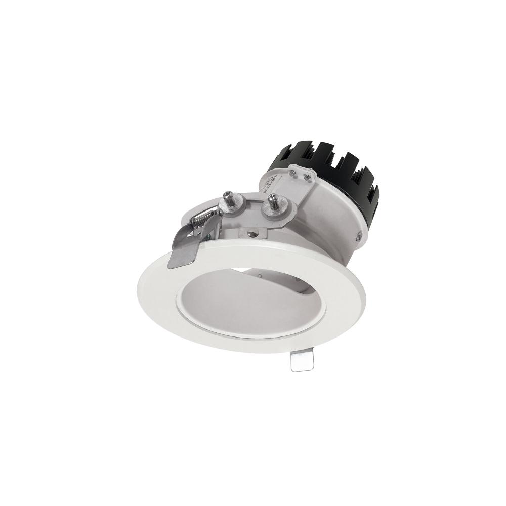 4&#34; Sapphire III Round Adjustable Reflector, 900lm, 3000K, Spot Optic, Matte Powder White