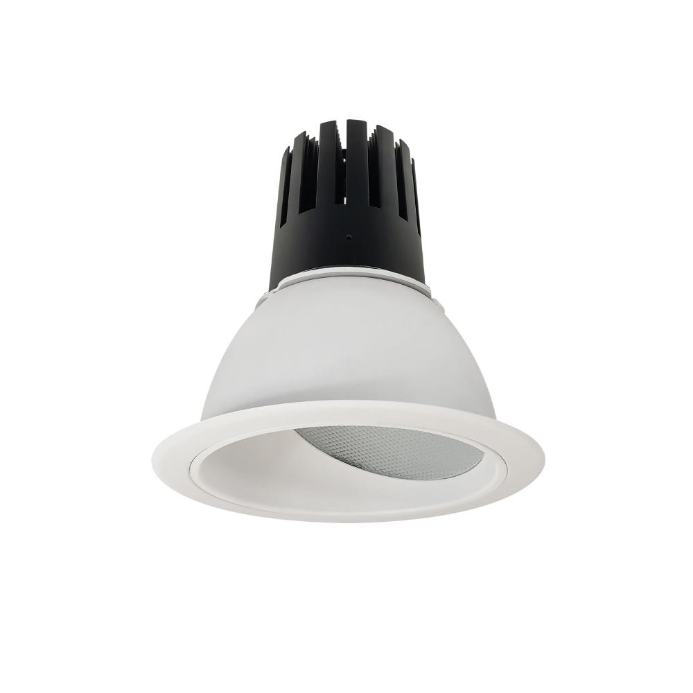 6&#34; Sapphire III Round Wall Wash Reflector, 2500lm, 3500K, Spot Optic, Matte Powder White