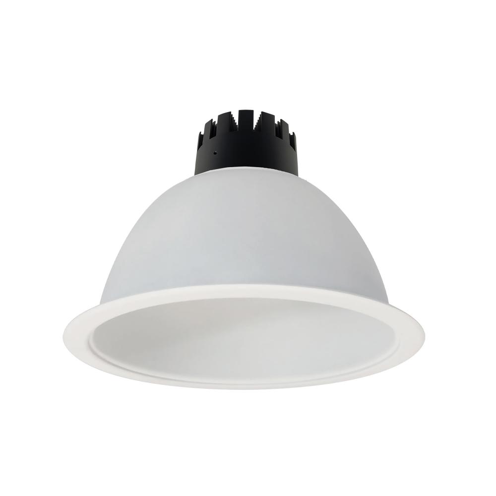 8&#34; Sapphire III Round Open Reflector for Integral EM Test Switch, 1500lm, 2700K, Flood Optic,