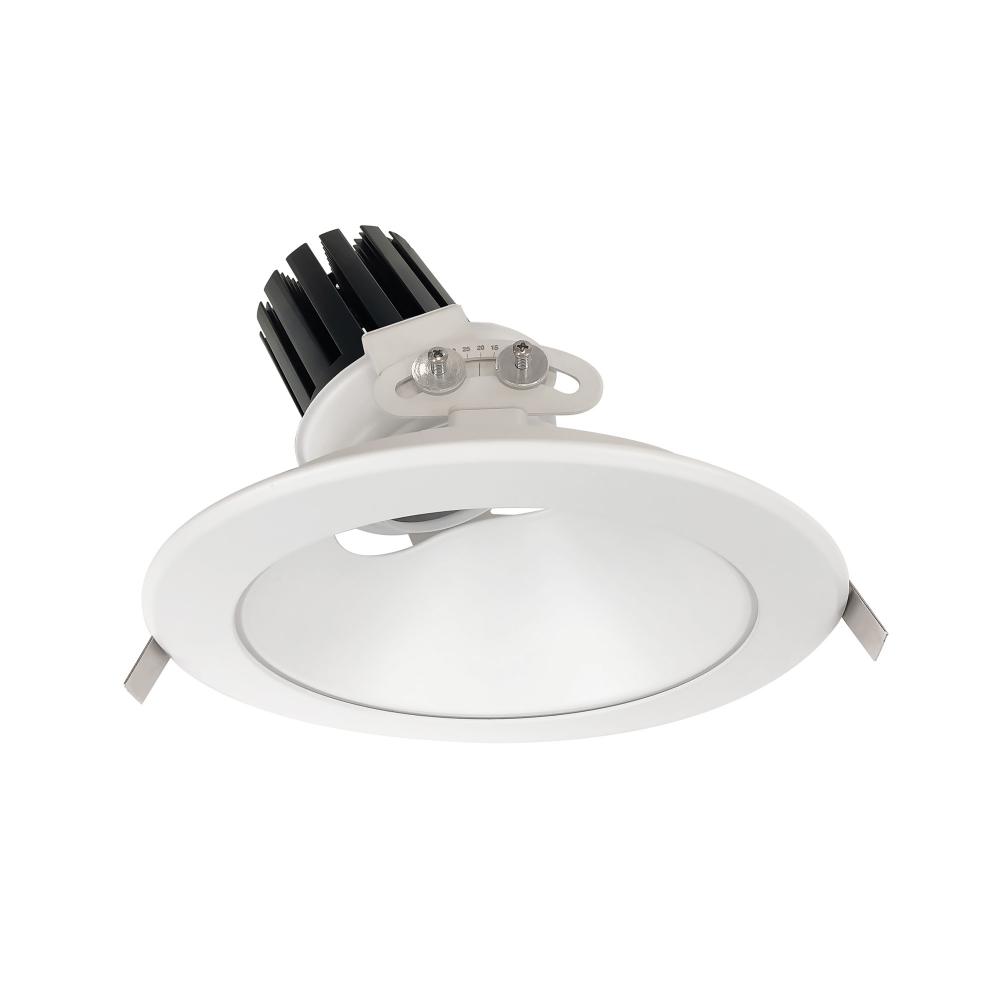 8&#34; Sapphire III Round Adjustable Reflector, 2500lm, 3000K, Narrow Flood Optic, Matte Powder