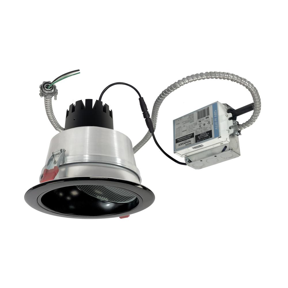 6&#34; Sapphire III Retrofit, Black Wall Wash Reflector/Black Flange, 120-277V; 0-10V Dimming,