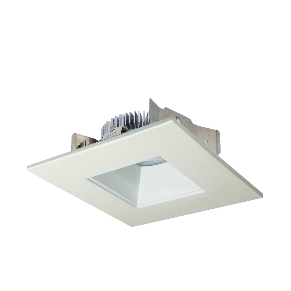 4&#34; Cobalt Shallow High Lumen LED Trim, Square/Square Regress, 850lm, 3500K, White