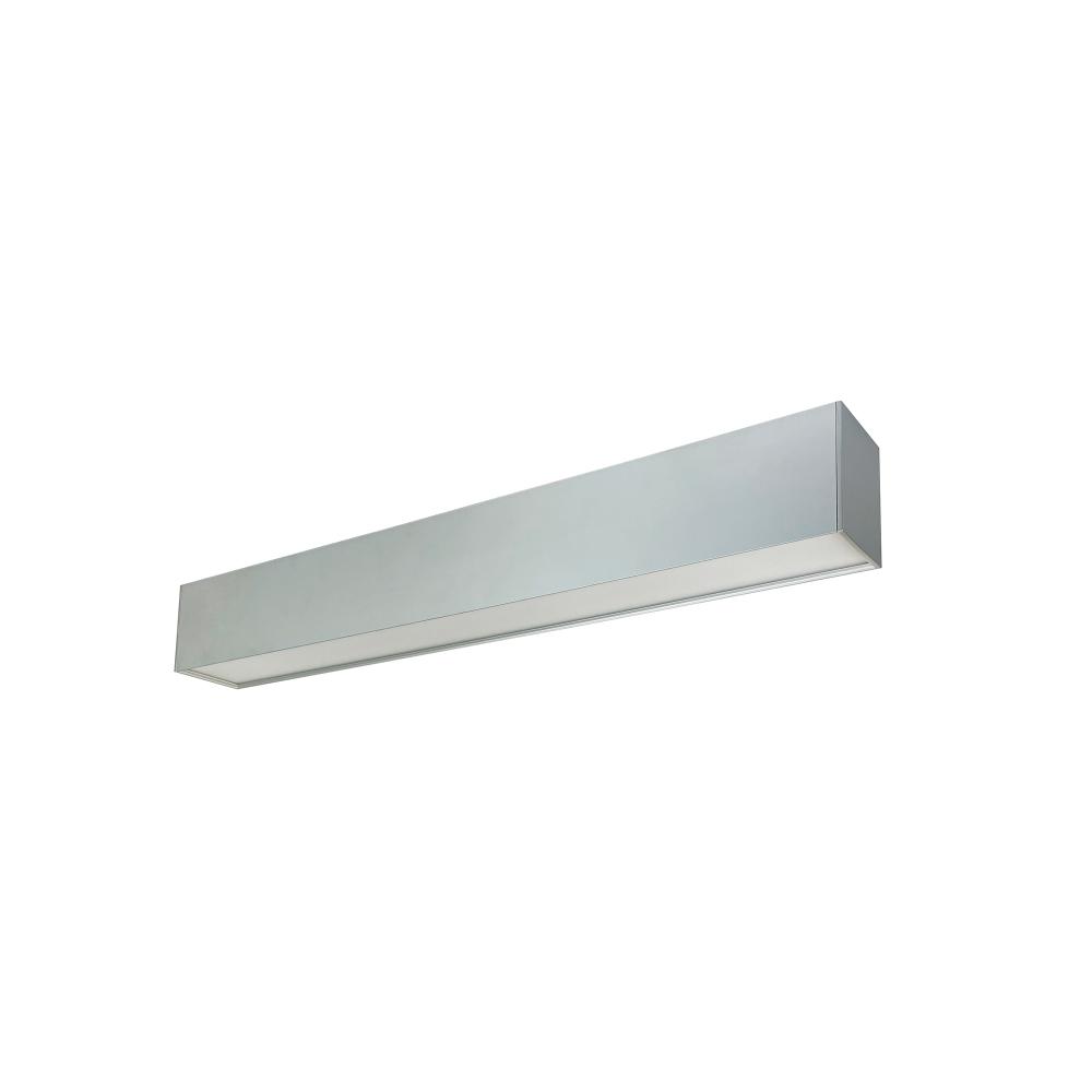 2&#39; L-Line LED Indirect/Direct Linear, 3710lm / Selectable CCT, Aluminum Finish