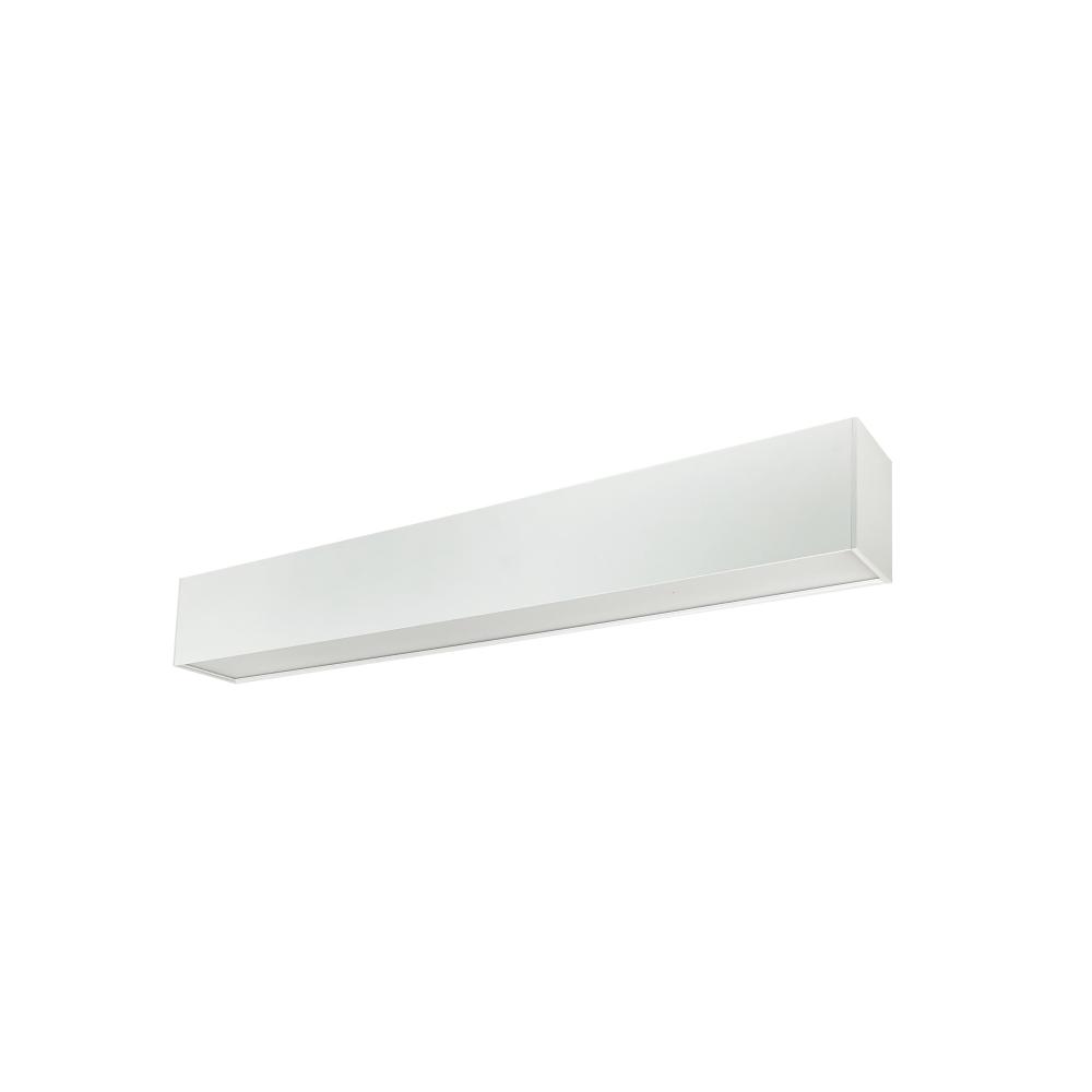 2&#39; L-Line LED Indirect/Direct Linear, 3710lm / Selectable CCT, White Finish