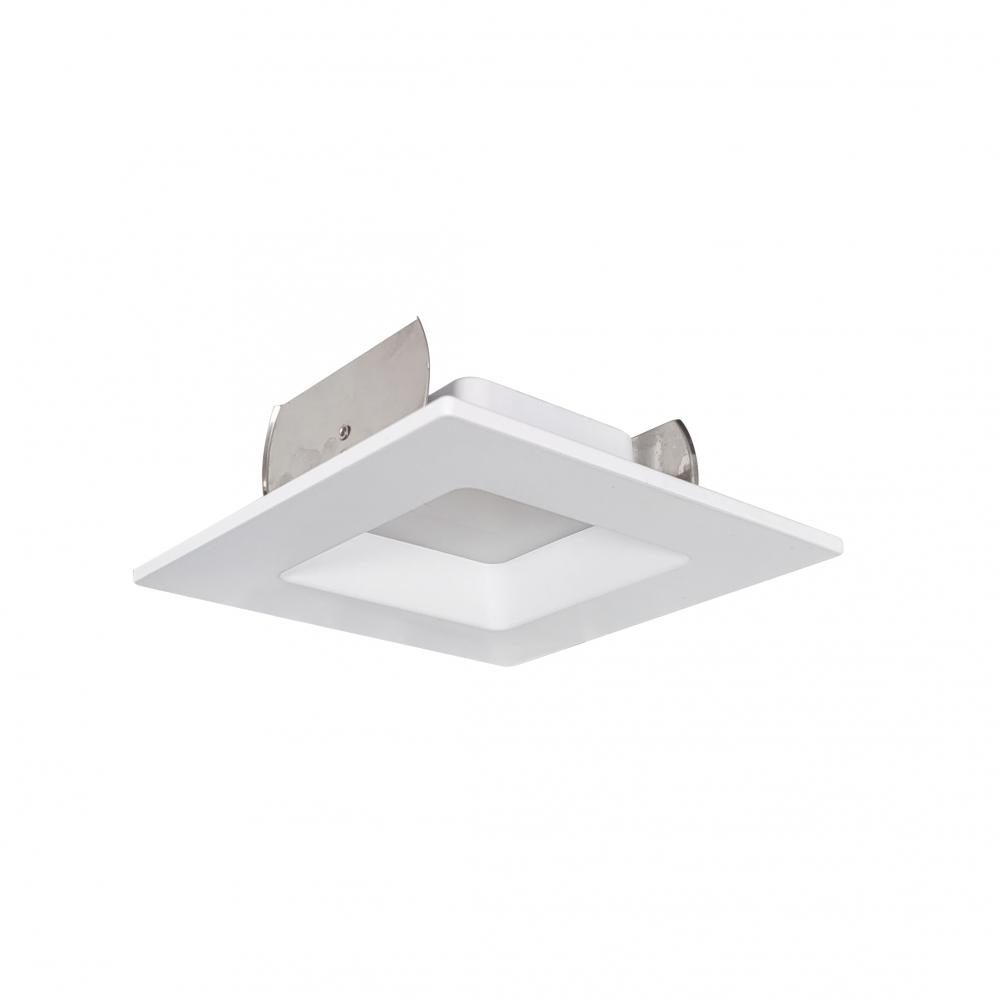 4&#34; AC Onyx Square LED Retrofit Reflector, 1000lm / 14.5W, 3000K, White Finish