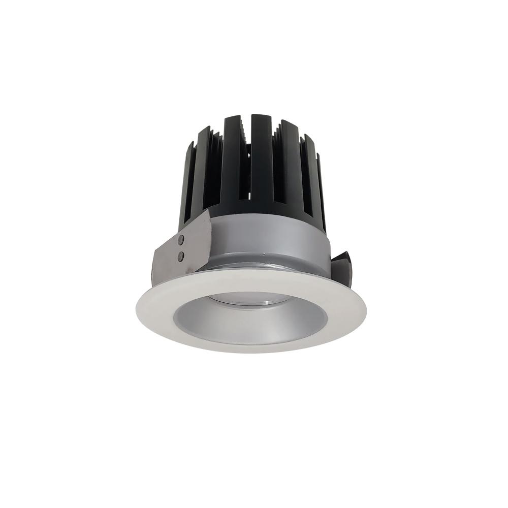 4&#34; Marquise III Round Open Reflector, 2500lm, 3000K, Flood Optic, Haze Reflector/White Flange
