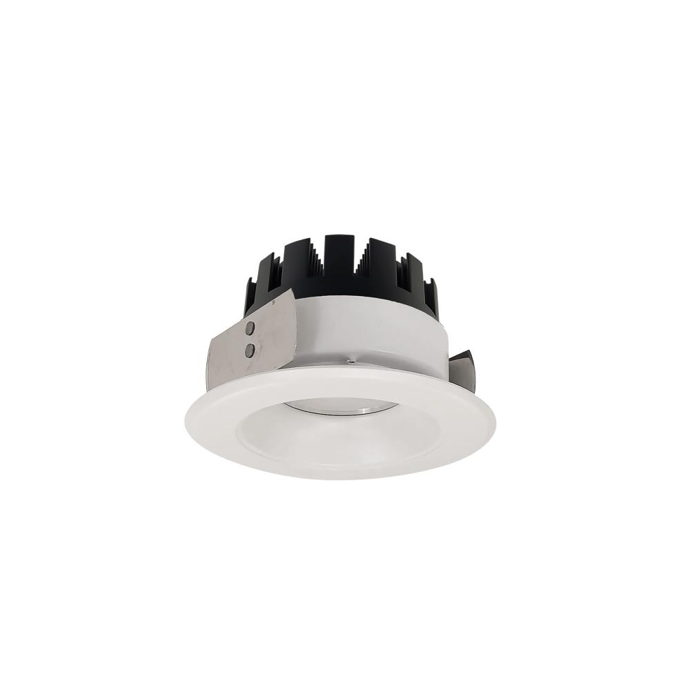 4&#34; Marquise III Round Open Reflector, 1500lm, 3500K, Flood Optic, White Reflector/White Flange