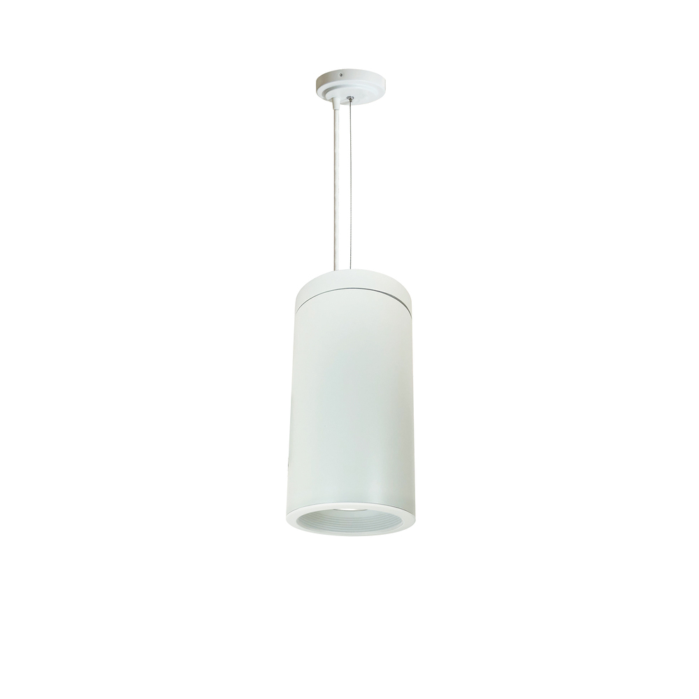 6&#34; Cobalt Cable Mount Cylinder, White, 750L, 4000K, White Baffle, 120V Triac/ELV/0-10V & 277V