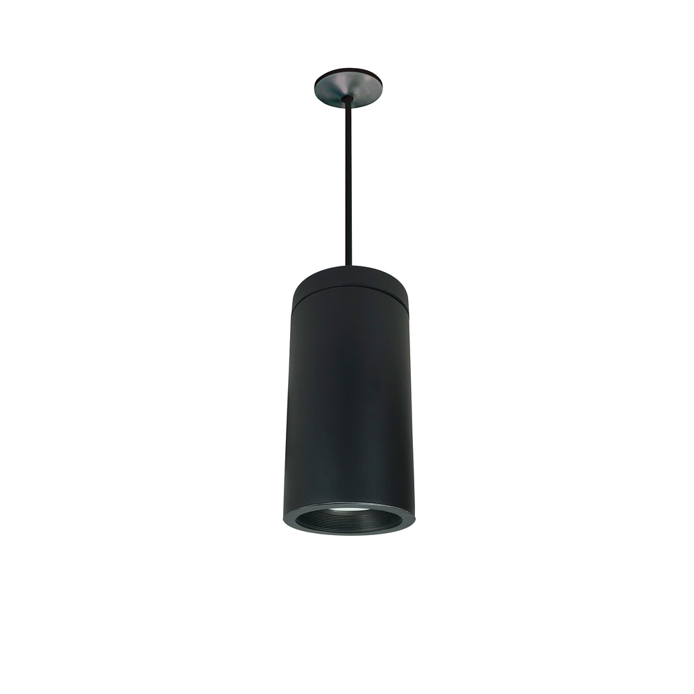 6&#34; Cobalt Pendant Mount Cylinder, Black, 750lm, 4000K, Black Baffle, 120V Triac/ELV/0-10V & 277V