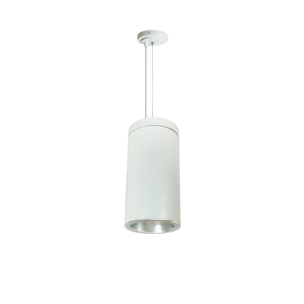 6&#34; Sapphire III Cable Mount White Cylinder, Diffused Clear Reflector/Diffused Clear Flange,