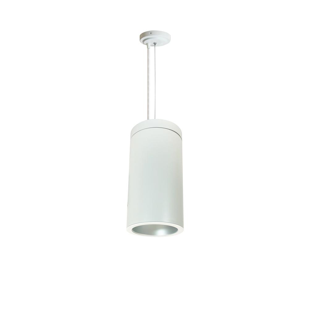 6&#34; Sapphire III Cable Mount White Cylinder, Haze Reflector/Matte Powder White Flange, 120-277;