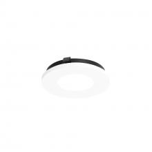 Nora NAPT-3RPHMPW/CL - 3" Apollo Round Flangeless Pinhole Trim with Clear Lens, Matte Powder White Finish