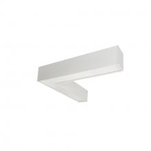 Nora NLUD-L334W - "L" Shaped L-Line LED Indirect/Direct Linear, 3781lm / Selectable CCT, White Finish
