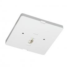 Nora NT-337W - Monopoint Canopy Feed for Low Voltage Track Head, White