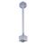 24" Track Extension Rod, 1 or 2 Circuit Track, Silver