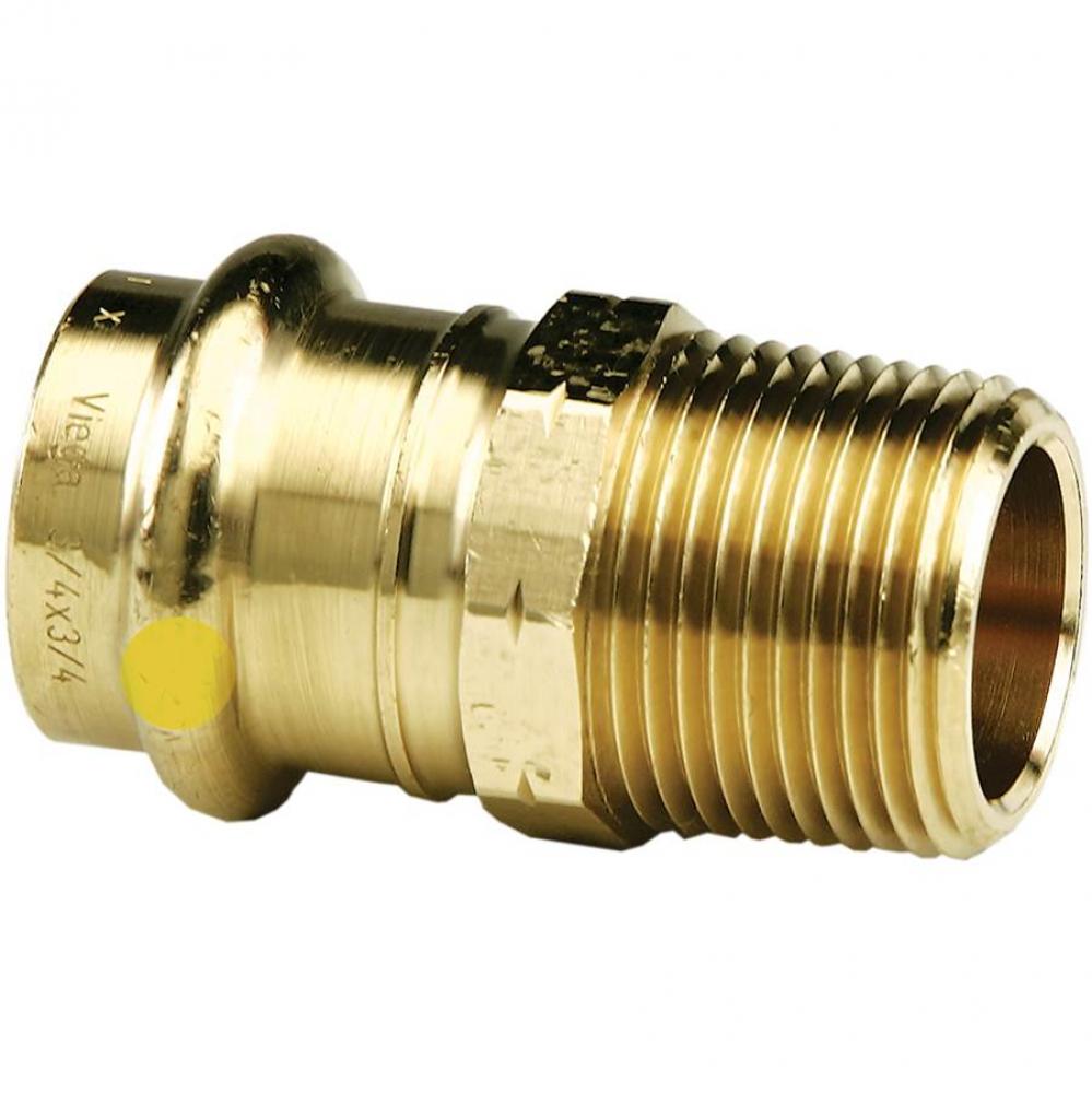 BRONZE MALE ADAPTER, P X M NPT, 1/2&apos;&apos; X 3/8&apos;&apos;