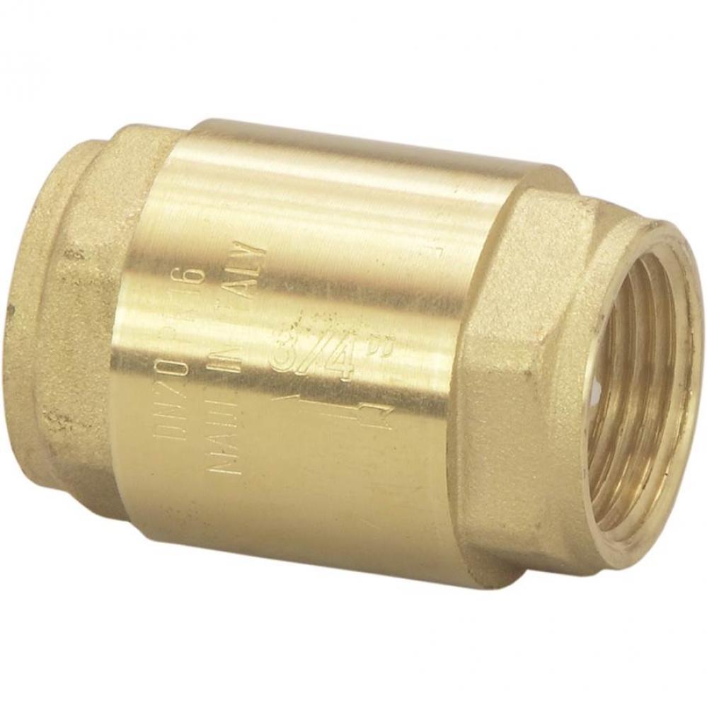 Spring Check Valve Fpt1: 1/2; Fpt2: 1/2