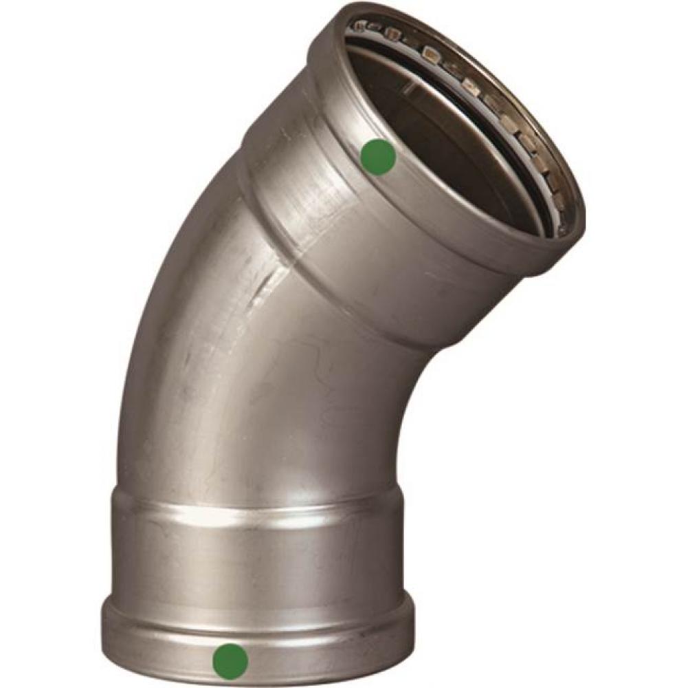 Propress 316 Viega&#xa0;Propress 45 Degrees  Elbow P1: 2 1/2; P2: 2 1/2