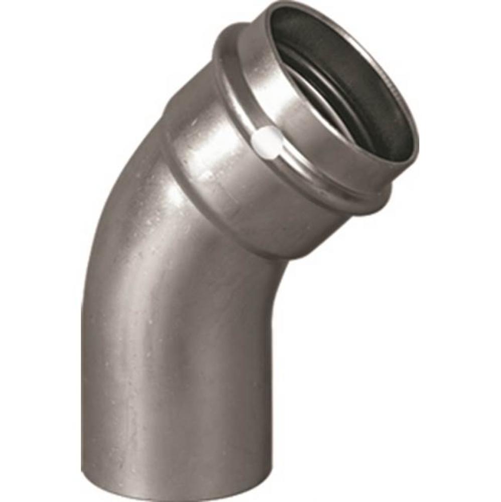 Propress 45 Degrees Street Elbow 304 Stainless Steel P 1 1/2 Ftg (Cts) 1 1/2