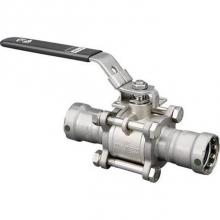 Viega 28503 - Megapress Viega Megapress 3-Piece Ball Valve P1: 1 1/4; P2: 1 1/4