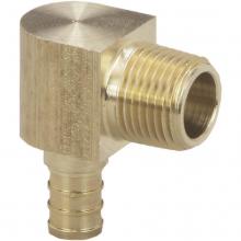 Viega 46232 - Pureflow Crimp Viega Pureflow Crimp 90 Degrees  Elbow Crimp:  1/2; Mpt:  3/8