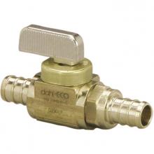 Viega 46060 - Pureflow Crimp Viega Pureflow Crimp Stop ValveStraight Crimp1: 1; Crimp2: 1