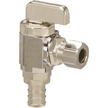 Viega 46025 - Pureflow Crimp Viega Pureflow Crimp Stop ValveAngled Crimp:  1/2; Cts:  1/4