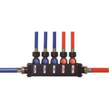Viega 49473 - Pureflow Minibloc Zoning Manifold Adapter: Polymer; Port(S): 7; D: 1/2; Hot: 3; Cold: 4