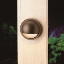 Kichler 15764AZT30R - 12V LED 3000K Half Moon Deck Light Textured Architectural Bronze