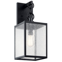 Kichler 59007BKT - Lahden 21.75" 1 Light Outdoor Wall Light with Clear Seeded Glass in Textured Black