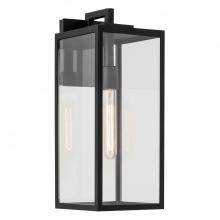 Kichler 59112BKT - Branner 17.75 Inch 1 Light Outdoor Wall Light with Clear Glass In Textured Black