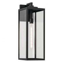 Kichler 59113BKT - Branner 24 Inch 1 Light Outdoor Wall Light with Clear Glass In Textured Black