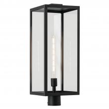 Kichler 59115BKT - Branner 25.5 Inch 1 Light Outdoor Post Light with Clear Glass In Textured Black