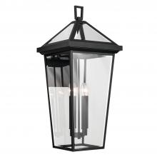 Kichler 59128BKT - Regence 30.25 Inch 4 Light Outdoor Wall Light with Clear Glass In Textured Black