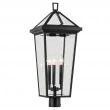 Kichler 59129BKT - Regence 28.75 Inch 3 Light Outdoor Post Light with Clear Glass In Textured Black