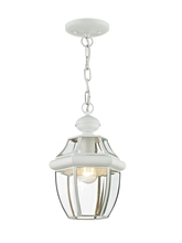 Livex Lighting 2152-03 - 1 Light White Outdoor Chain Lantern