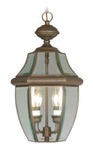 Livex Lighting 2255-07 - 2 Light BZ Outdoor Chain Lantern