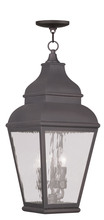 Livex Lighting 2610-07 - 3 Light Charcoal Outdoor Chain Lantern