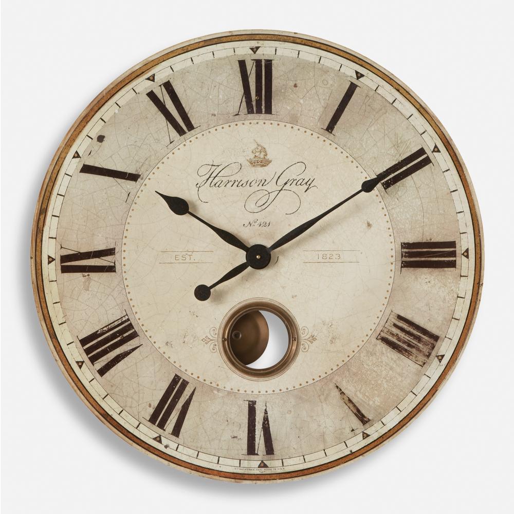 Uttermost Harrison Gray 30&#34; Wall Clock