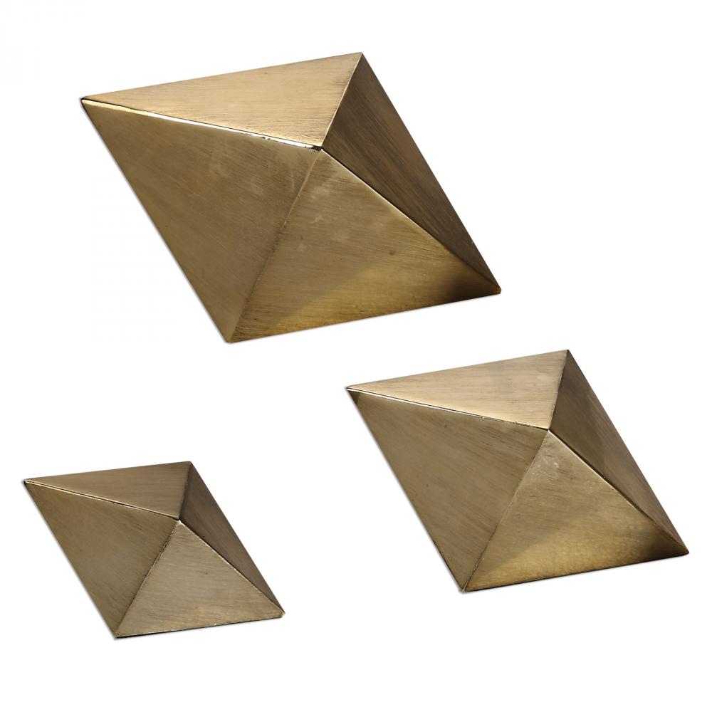 Uttermost Rhombus Sculptures, S/3