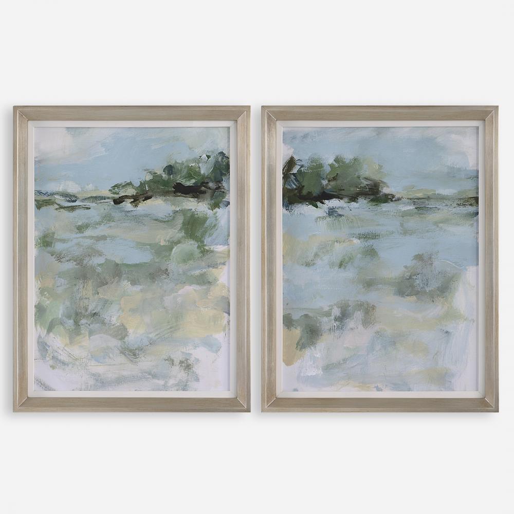 Uttermost Far Away View Framed Prints, S/2