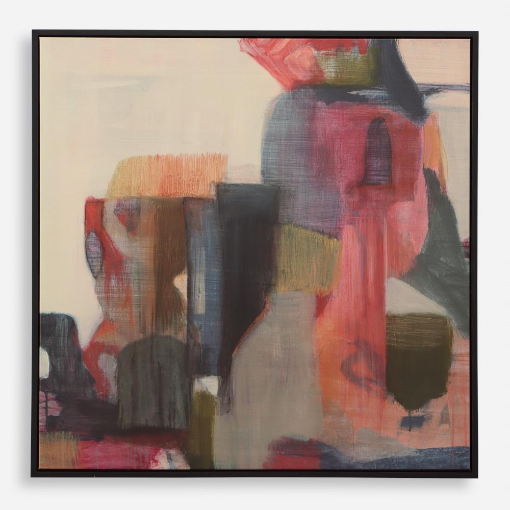 Uttermost Geranium And Ginger Framed Canvas