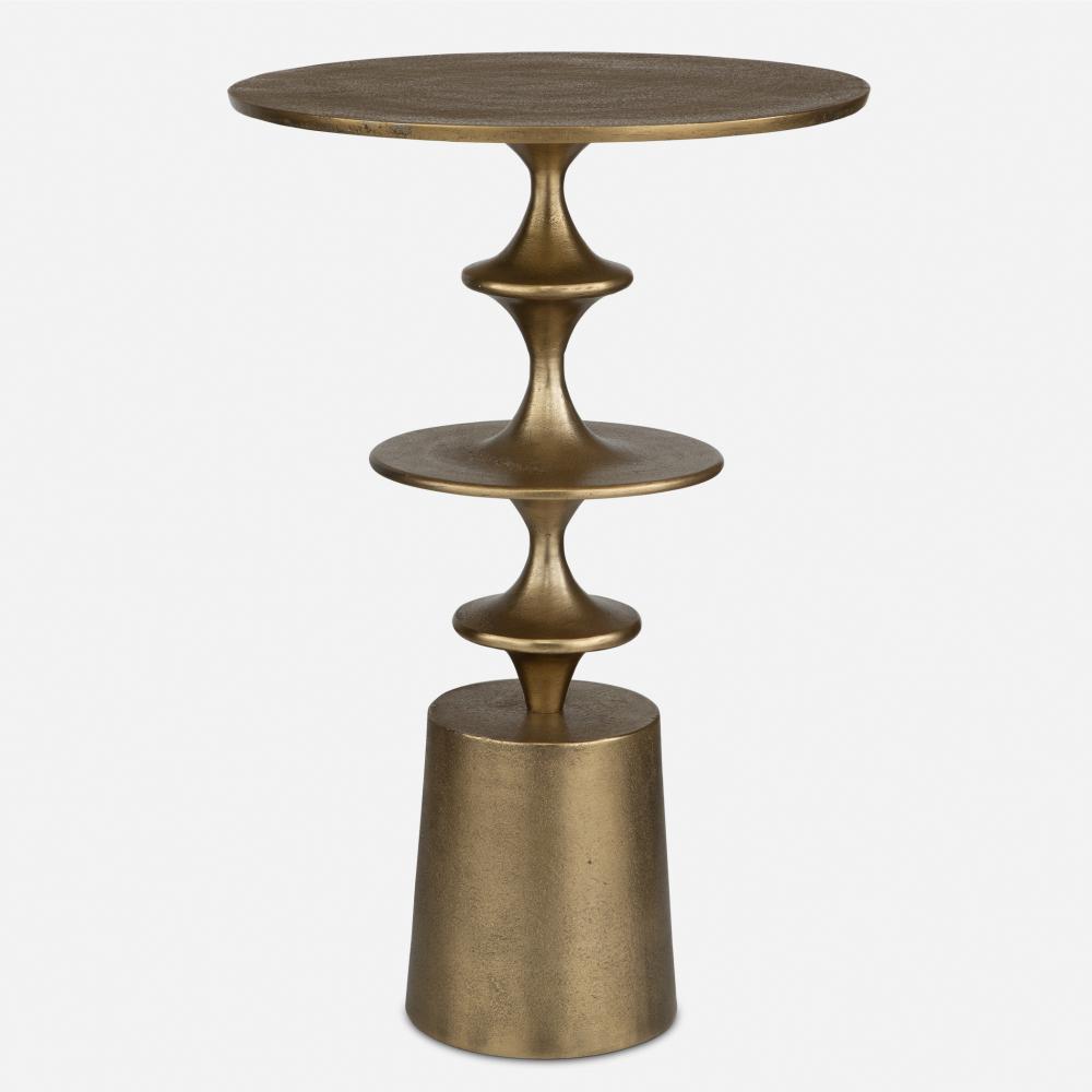 Uttermost Flight Accent Table, Brass
