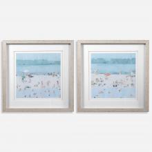 Uttermost 33695 - Uttermost Sea Glass Sandbar Framed Prints, S/2