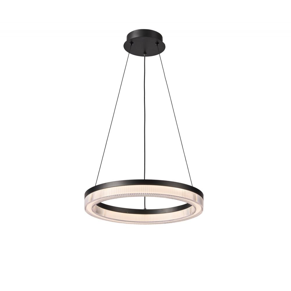 Ari Integrated LED Pendant 16&#34;, Black