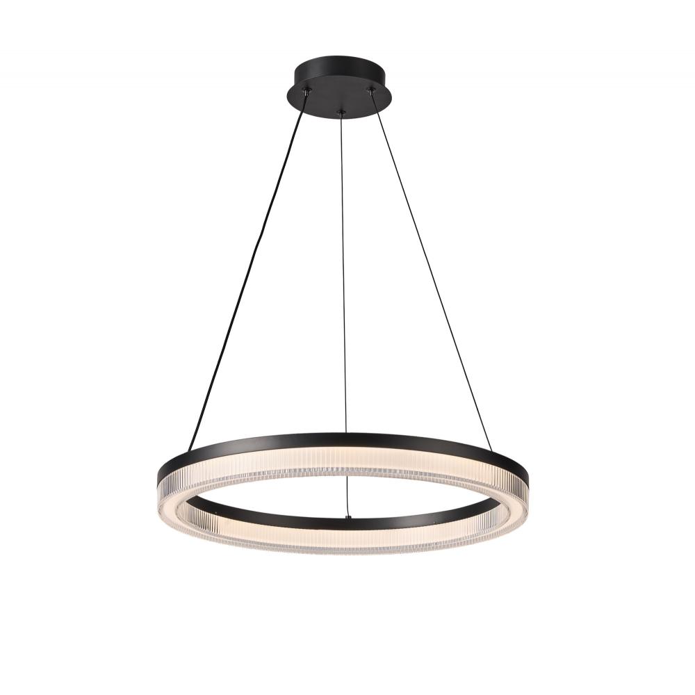 Ari Integrated LED Pendant 20&#34;, Black
