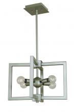 Framburg Limited Editions F-L1140 SP/MBLACK - 4-LIGHT SATIN PEWTER/MATTE BLACK PYXIS DUAL MOUNT